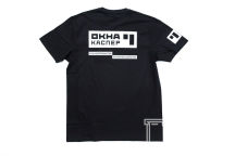 Черные футболки с логотипом «ОКНА КАСПЕР»