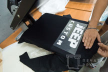 Черный свитшот с логотипом «JEEP CUSTOM»